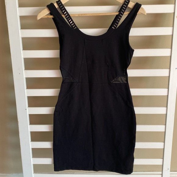 H&M Black Mini Dress Size 6 - Picture 1 of 15